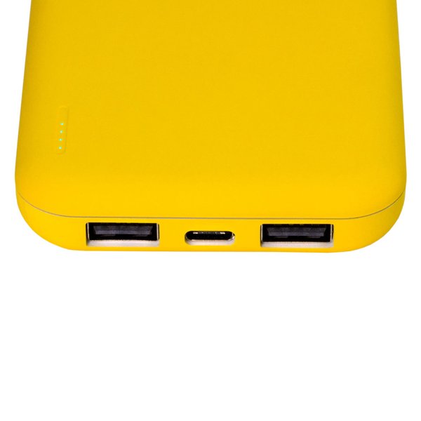 Внешний аккумулятор с подсветкой Люче (Luce) Lemoni 10000 mAh, желтый