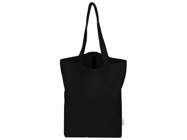 Сумка Fixy из переработанного хлопка 220 г/м2 с фиксирующей лентой - Сумка Fixy из переработанного хлопка 220 г/м2 с фиксирующей лентой