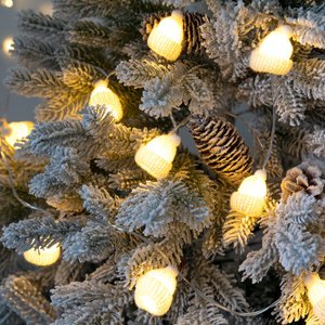 гирлянда cosy poms, белая