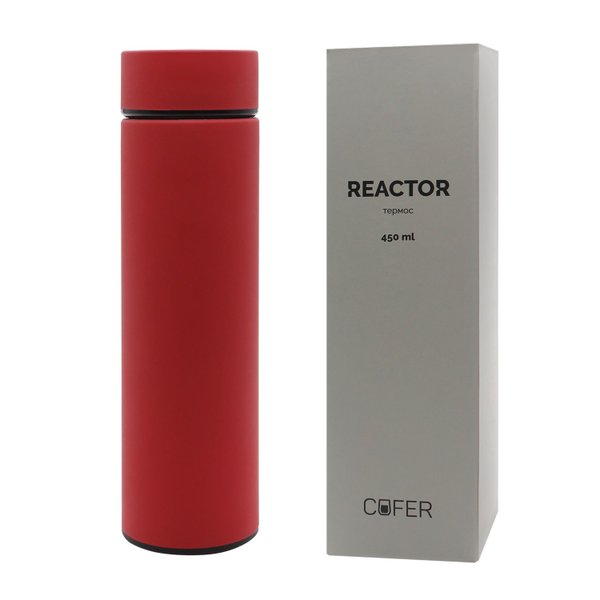 Термос Reactor софт-тач с датчиком температуры - Термос Reactor софт-тач с датчиком температуры (красный)