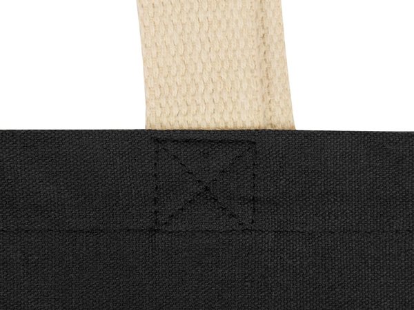 Сумка для шопинга «Steady» хлопковая с парусиновыми ручками, 260 г/м2 - Сумка для шопинга «Steady» хлопковая с парусиновыми ручками, 260 г/м2