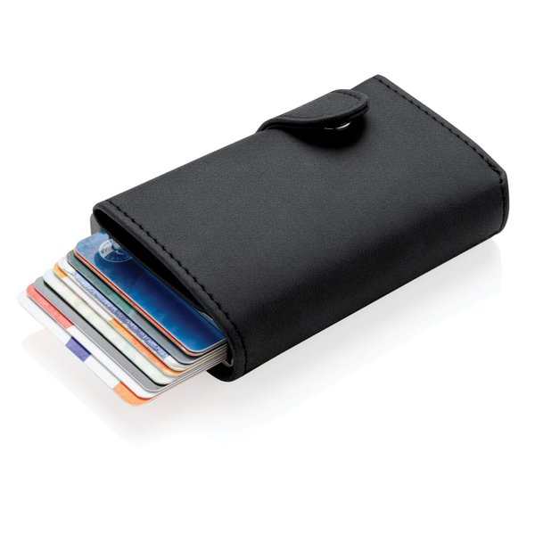 Алюминиевый картхолдер Standard с PU кошельком и защитой RFID - Алюминиевый картхолдер Standard с PU кошельком и защитой RFID