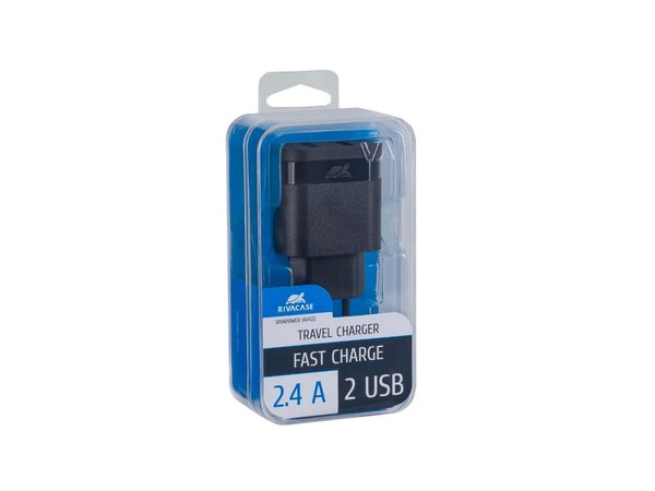 Сетевое зарядное устройство, 2 USB/2.4 A - Сетевое зарядное устройство, 2 USB/2.4 A