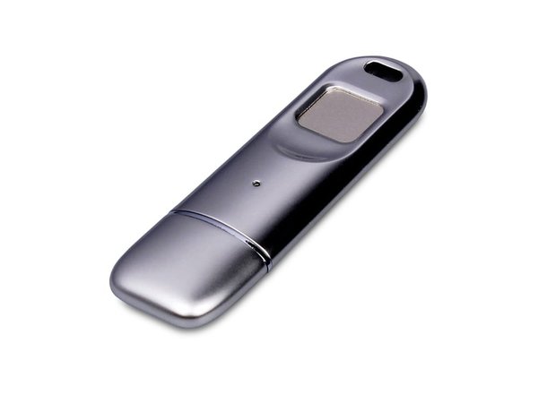 USB 3.0-флешка на 128 Гб со сканером отпечатков пальцев в подарочной упаковке - USB 3.0-флешка на 128 Гб со сканером отпечатков пальцев в подарочной упаковке
