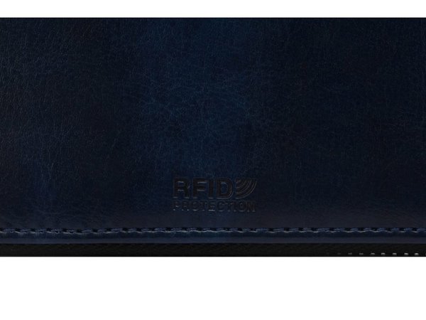 Бизнес-блокнот на молнии А5 «Fabrizio» с RFID защитой и ручкой - Бизнес-блокнот на молнии А5 «Fabrizio» с RFID защитой и ручкой