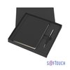 Набор подарочный "Неаполь", покрытие soft touch черный