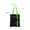 Шоппер Superbag black (чёрный с салатовым)