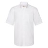 Рубашка "Short Sleeve Oxford Shirt", белый_2XL, 70% х/б, 30% п/э, 130 г/м2