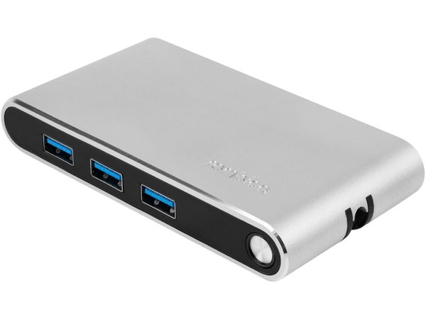 Хаб 8-в-1 Type-C «Hermes», USB 3.0 x 3, Type-C PD, HDMI, LAN, картридер - Хаб 8-в-1 Type-C «Hermes», USB 3.0 x 3, Type-C PD, HDMI, LAN, картридер