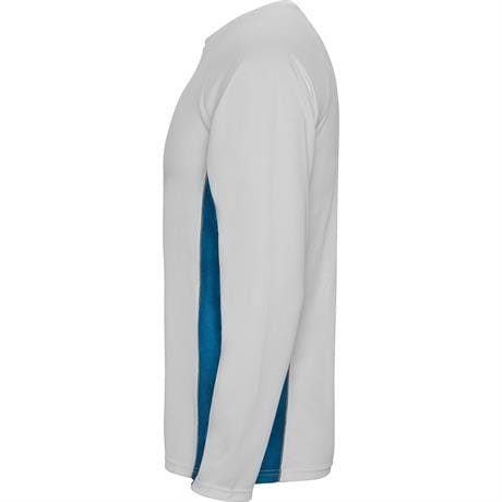 Спортивная футболка SHANGHAI L/S мужская - Спортивная футболка SHANGHAI L/S мужская, БЕЛЫЙ/КОРОЛЕВСКИЙ СИНИЙ XL