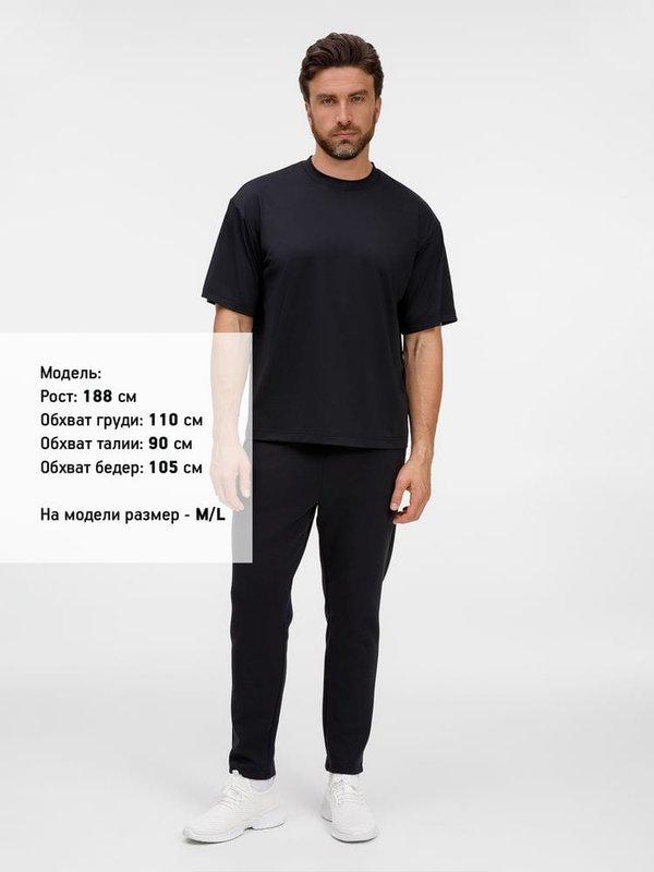 Футболка из бифлекса Morfiss, черная