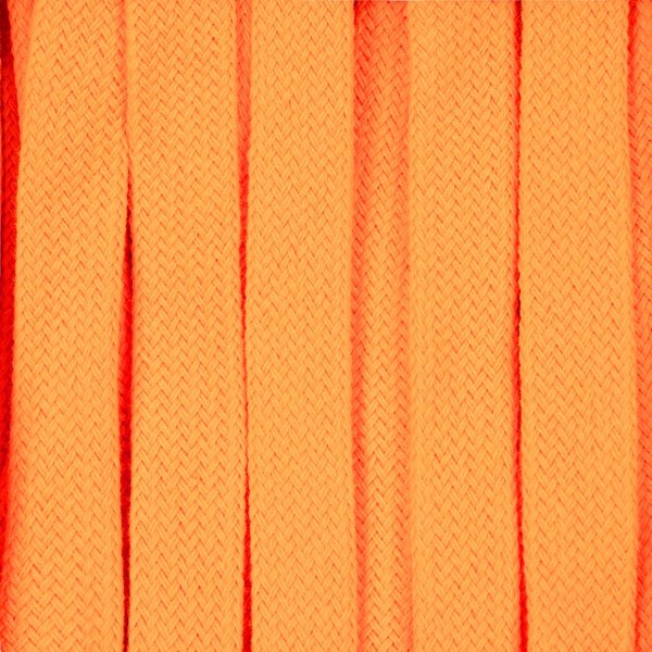 Плоский шнур Cord L, оранжевый неон, 150 см