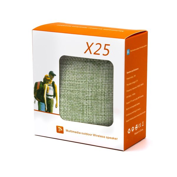 Беспроводная Bluetooth колонка X25 Outdoor (BLTS01) - Беспроводная Bluetooth колонка X25 Outdoor (BLTS01), зеленая