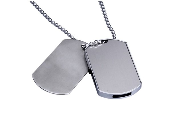 USB 2.0-флешка на 4 Гб в виде армейского жетона - USB 2.0-флешка на 4 Гб в виде армейского жетона
