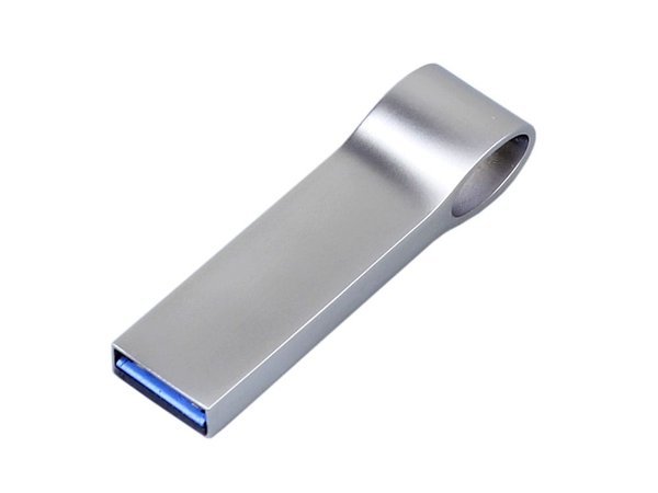 USB 3.0-флешка на 128 Гб с мини чипом и боковым отверстием для цепочки - USB 3.0-флешка на 128 Гб с мини чипом и боковым отверстием для цепочки
