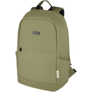 рюкзак для ноутбука joey 15.6" из переработанного холста grs с защитой от краж, 18 литров
