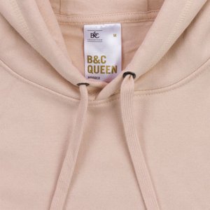 толстовка с капюшоном женская queen, дымчато-серая