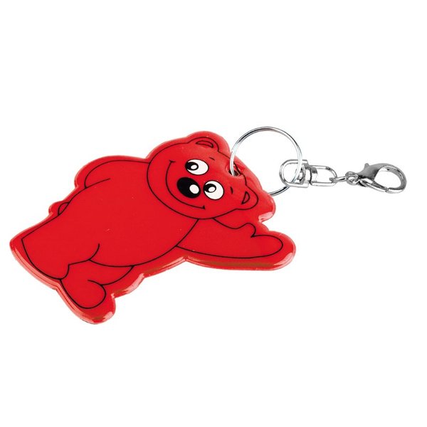 Светоотражающий брелок Beary, красный - Светоотражающий брелок Beary, красный