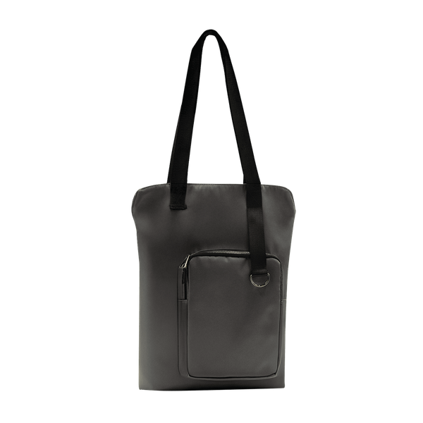 Шоппер Superbag Pocket, с внутренним креплением (карабин) и чехлом для мелочей - Шоппер Superbag Pocket, с внутренним креплением (карабин) и чехлом для мелочей (серый с черным)