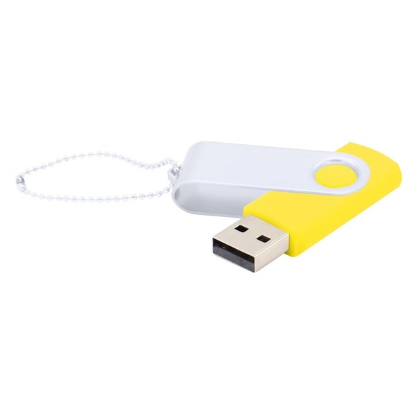 Флешка Designer To Go 2.0 USB 16Gb - Флешка Designer To Go 2.0 USB 16Gb, желтый/белый