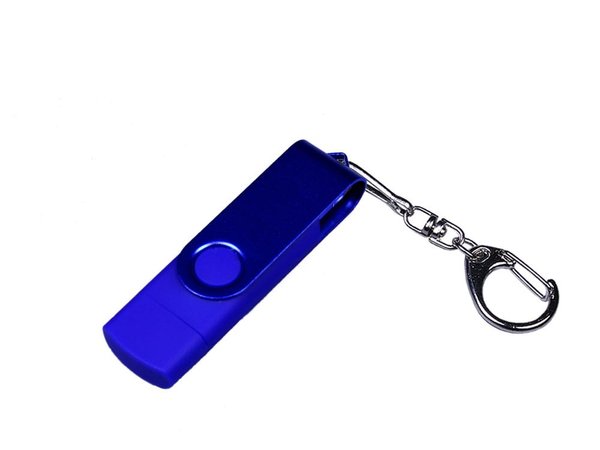 USB 3.0/micro USB/Type-C - флешка на 32 Гб 3-в-1 с поворотным механизмом - USB 3.0/micro USB/Type-C - флешка на 32 Гб 3-в-1 с поворотным механизмом