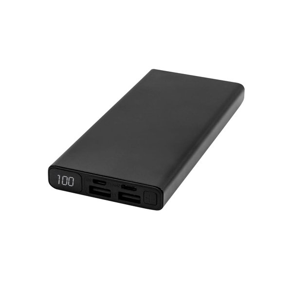 Внешний аккумулятор Höginn в металлическом корпусе, 10000mAh - Внешний аккумулятор Höginn в металлическом корпусе, 10000mAh, черный