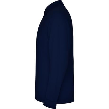 Футболка поло ESTRELLA L/S мужская - Футболка поло ESTRELLA L/S мужская, МОРСКОЙ СИНИЙ XL