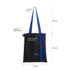Шоппер Superbag black (чёрный с синим)