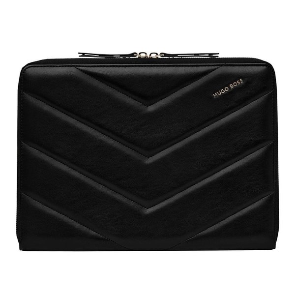 Папка для конференций на молнии A4 Triga черная - Папка для конференций на молнии A4 Triga черная