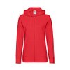 Толстовка без начеса "Ladies Lightweight Hooded Sweat", красный, XS, 80% х/б 20% полиэстер, 240 г/м2
