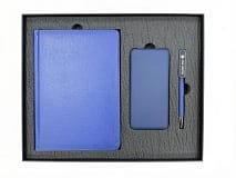 Набор подарочный BLISS: ежедневник, ручка и power bank в коробке с ложементом - Набор подарочный BLISS: ежедневник, ручка и power bank в коробке с ложементом