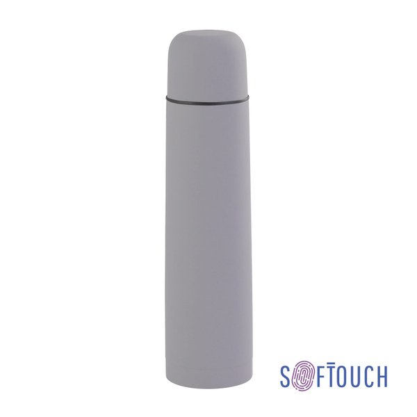 Термос "Родос", покрытие soft touch, 1 л. - Термос "Родос", покрытие soft touch, 1 л. серый