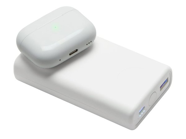 Внешний беспроводной аккумулятор 2-в-1 с функцией зарядки Apple Watch, QC/PD «AtomIQ», 10000 мАч - Внешний беспроводной аккумулятор 2-в-1 с функцией зарядки Apple Watch, QC/PD «AtomIQ», 10000 мАч