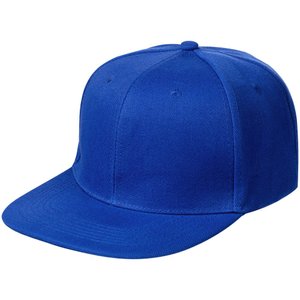 бейсболка snapback с прямым козырьком, ярко-синяя
