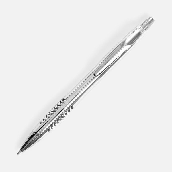 Ручка шариковая Barracuda, серебристая