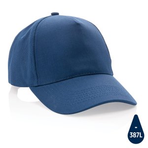 бейсболка impact из переработанного хлопка aware™, 5 клиньев, 280 г/м2