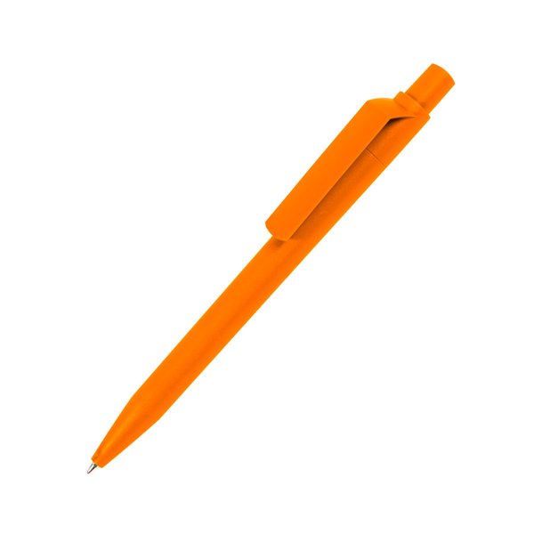 Ручка шариковая DOT, матовое покрытие - Ручка шариковая DOT, оранжевый, матовое покрытие, пластик