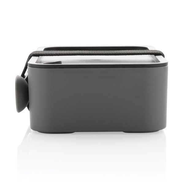 Ланч-бокс из переработанного полипропилена со столовым прибором (стандарт GRS) - Ланч-бокс из переработанного полипропилена со столовым прибором (стандарт GRS)