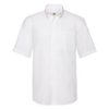 Рубашка "Short Sleeve Oxford Shirt", белый_L, 70% х/б, 30% п/э, 130 г/м2