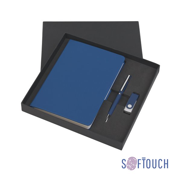Набор подарочный "Бари", покрытие soft touch - Набор подарочный "Бари", покрытие soft touch синий