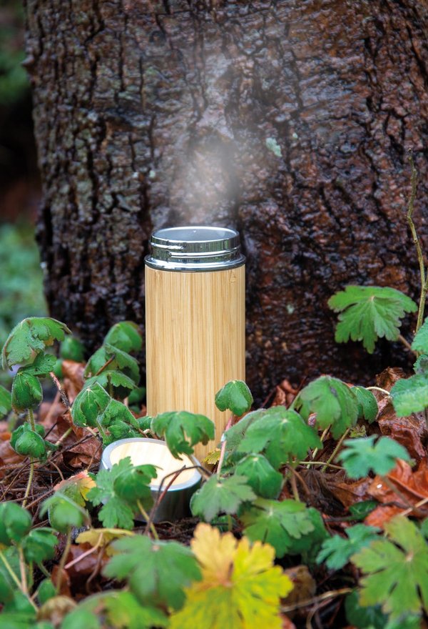 Герметичная вакуумная бутылка Bamboo, 350 мл - Герметичная вакуумная бутылка Bamboo, 350 мл
