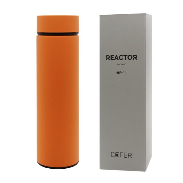 Термос Reactor софт-тач с датчиком температуры - Термос Reactor софт-тач с датчиком температуры (оранжевый)
