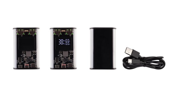 Зарядное (22.5W) устройство "Inside" 9000 mAh с прозрачным корпусом и цифровым индикатором заряда/напряжения/силы тока - Зарядное (22.5W) устройство "Inside" 9000 mAh с прозрачным корпусом и цифровым индикатором заряда/напряжения/силы тока черный