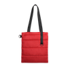 Шоппер Superbag Bubble, стёганый, без застёжки (красный с черным)