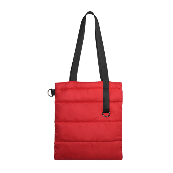 Шоппер Superbag Bubble, стёганый, без застёжки - Шоппер Superbag Bubble, стёганый, без застёжки (красный с черным)