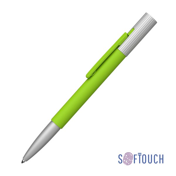 Ручка шариковая "Clas", покрытие soft touch - Ручка шариковая "Clas", покрытие soft touch зеленое яблоко