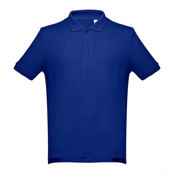 Рубашка-поло мужская ADAM 195 - Рубашка-поло мужская ADAM, синий, 5XL, 100% хлопок, плотность 195 г/м2