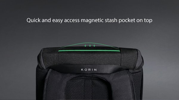 Рюкзак KORIN ClickPack X 45х32х15,5 см, с клапаном, черный - Рюкзак KORIN ClickPack X 45х32х15,5 см, с клапаном, черный
