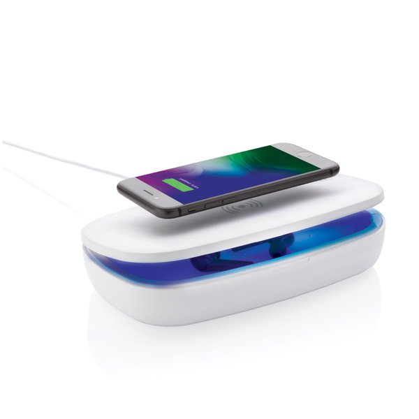 Стерилизатор UV-C с функцией беспроводной зарядки, 5 Вт - Стерилизатор UV-C с функцией беспроводной зарядки, 5 Вт