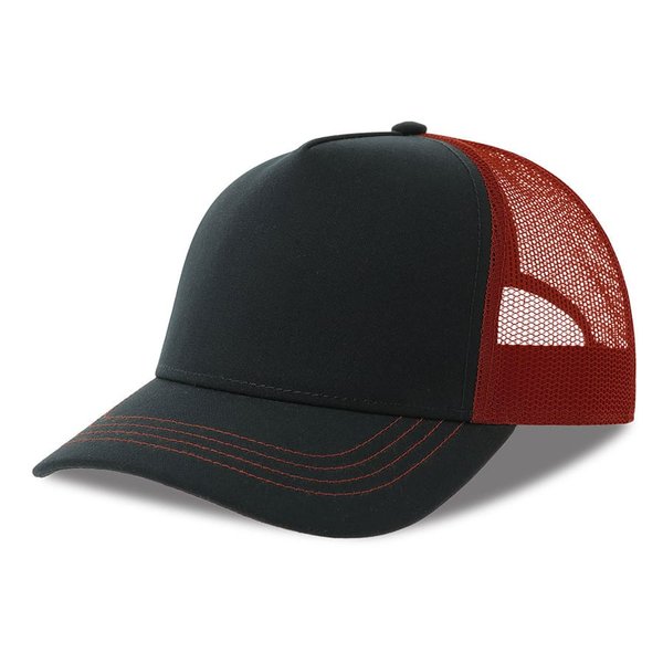 Бейсболка RAPPER CANVAS-S, 5 клиньев, пластиковая застёжка - Бейсболка "RAPPER CANVAS-S", 5 клиньев, т. син./бордовый, пласт.заст., 100% полиэстер, 270 г/м2
